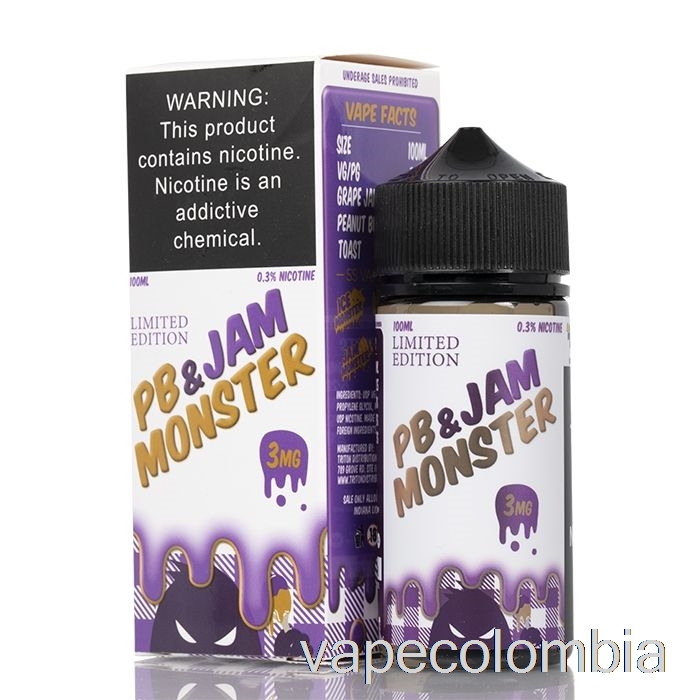 Vape Recargable Uva - Pb Y Mermelada Monster - 100ml 0mg